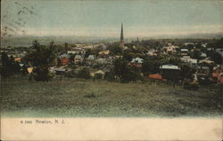 Scenic View of Newton Postcard