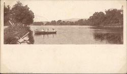 Boaters on Lake Postcard
