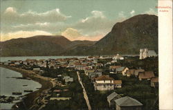 View of Town Metlakatla, AK Postcard Postcard Postcard