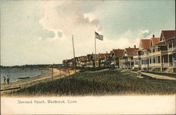 View of Stannard Beach Westbrook, CT Postcard Postcard Postcard