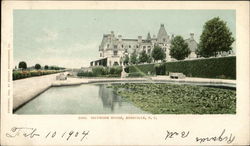 View of Biltmore House Postcard