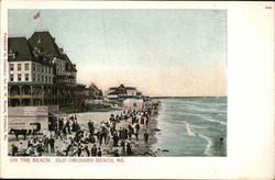 On the Beach Old Orchard Beach, ME Postcard Postcard Postcard