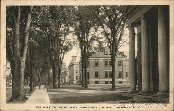 The Walk to Crosby Hall, Dartmouth College Hanover New Hampshire