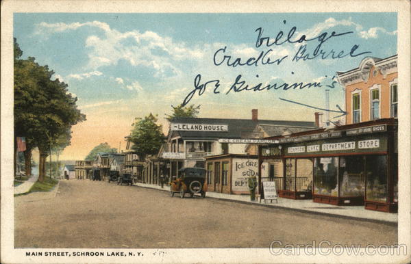 Main Street of Schroon Lake New York