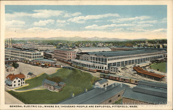 General Electric Co. Pittsfield, MA Postcard