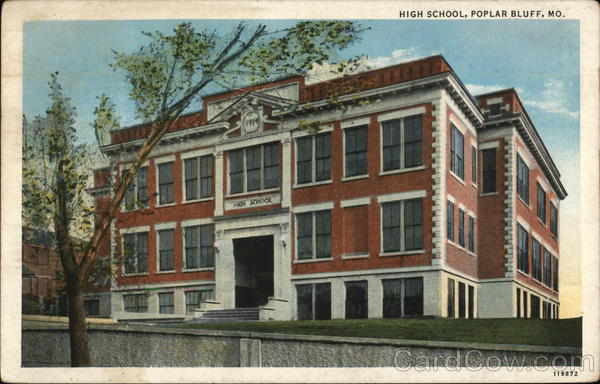 Poplar Bluff High School Missouri Postcard