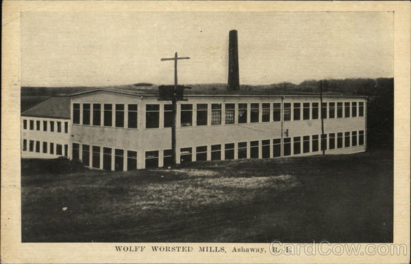 Wolff Worsted Mills Ashaway Rhode Island