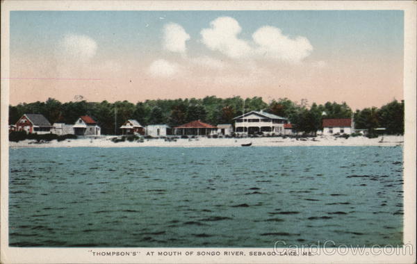 'Thompson's' at Mouth of Bongo River Sebago Lake Maine