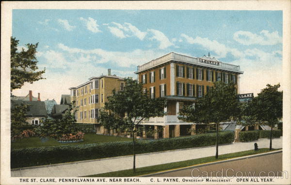 The St. Clare, Pennsylvania Ane., Near Beach Atlantic City New Jersey