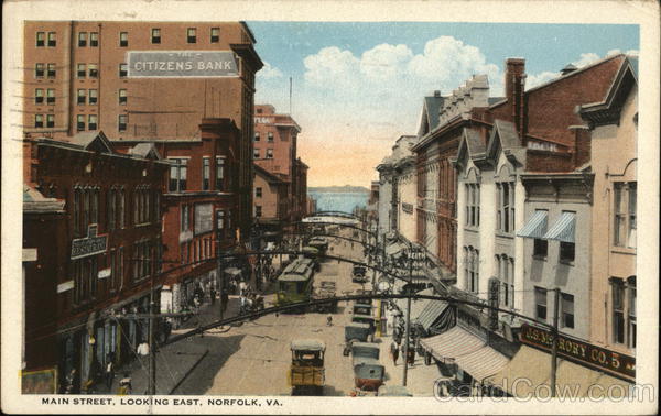 Main Street, Looking East Norfolk Virginia