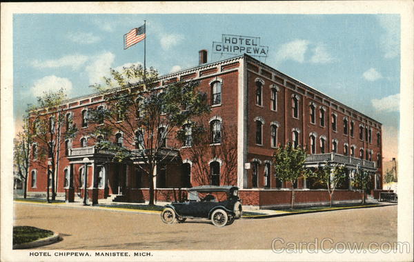 View of Hotel Chippewa Manistee Michigan