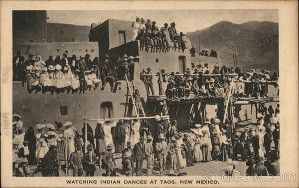 Watching Indian Dances Taos New Mexico