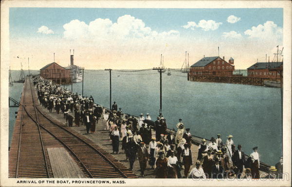 Arrival of the Boat Provincetown Massachusetts