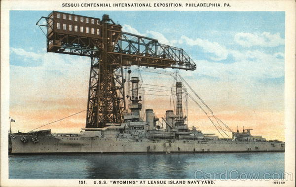 USS Wyoming at League Island Navy Yard Philadelphia Pennsylvania