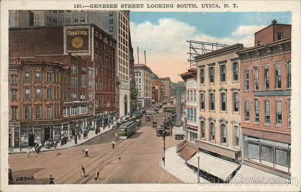Genesee Street Looking South Utica New York