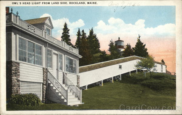 Owl's Head Light From Land Side Rockland Maine