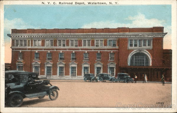 N.Y.C. Railroad Depot Watertown New York