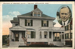 Residence of President Calvin C. Coolidge Postcard