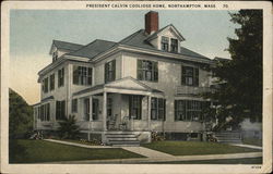 President Calvin Coolidge Home Postcard