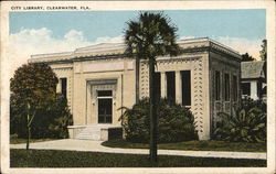 Clearwater City Library Florida Postcard Postcard Postcard