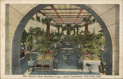 The World's Most Beautiful Lobby - Hotel Commodore Postcard