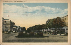 Third Avenue Asbury Park, NJ Postcard Postcard Postcard