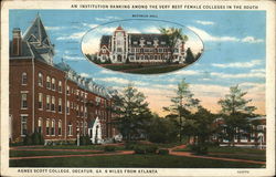 Agnes Scott College Decatur, GA Postcard Postcard Postcard