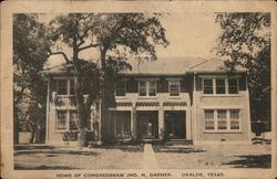 Home of Congressman Jno. N. Garner Postcard