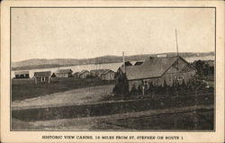 Historic View Cabins, 18 Miles From St. Stephen Postcard