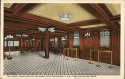 The Lobby, Main Deck of the Great Ship Seeandbee, C. & B. Line The Lobby, Main Deck of the Great Ship Seeandbee, C. & B. Line