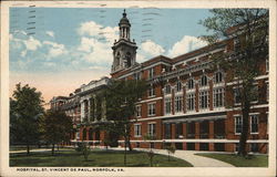 Hospital St. Vincent de Paul Norfolk, VA Postcard Postcard Postcard