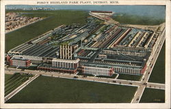 Ford's Highland Park Plant Postcard