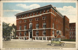 Young Men's Christian Association, High and Washington Streets Portsmouth, VA Postcard Postcard Postcard