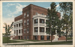 City Hospital Newport News, VA Postcard Postcard Postcard