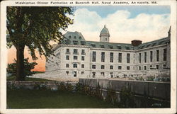 Midshipmen Dinner Formation at Bancroft Hall, Naval Academy Annapolis, MD Postcard Postcard Postcard