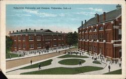 Valparaiso University and Campus Indiana Postcard Postcard Postcard