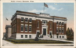 Brockton Public Library Massachusetts Postcard Postcard Postcard