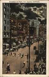 Broadway at Night Postcard