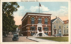 Elks Home Lewiston, ME Postcard Postcard Postcard