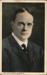 Rev. Wm. (Billy) A. Sunday, Evangelist Billy Sunday Postcard Postcard Postcard