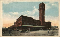 View of Polk Street Depot chicago, IL Postcard Postcard Postcard