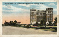 Museum of Fine Arts and Warwick Apartment Hotel Postcard