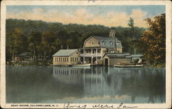 Boat House Culvers Lake, NJ Postcard Postcard Postcard