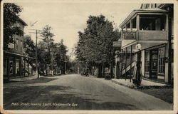 Main Street, Looking South Postcard