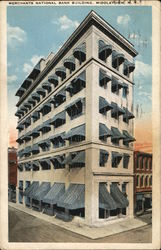 Merchants National Bank Building Middletown, NY Postcard Postcard Postcard