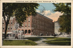 Cumberland Hotel and Trinity Park Postcard