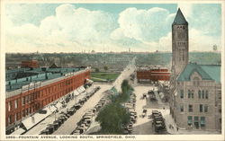 Fountain Avenue Looking South Springfield, OH Postcard Postcard Postcard