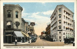 Frederick Avenue East from 8th Street St. Joseph, MO Postcard Postcard Postcard