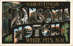 Greetings from Franconia Notch Postcard