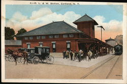 D. L. & W. Station Postcard